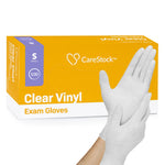 CareStock Vinyl Exam Glove, Small, Ivory