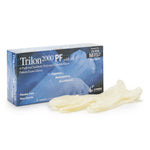 Trilon 2000 PF with MC3 Stretch Vinyl Exam Glove, Medium, Ivory