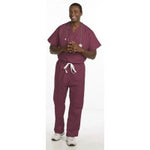 Fashion Seal 6789SMALL, Shirt Scrub Unisex Cranberry Small Ea