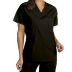 Fashion Seal 6601-M, Shirt Scrub UnIsex Med Rev Black Ea