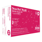 StarMed Plus Nitrile Exam Glove, Medium, Blue