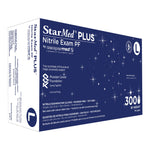 StarMed Plus Nitrile Exam Glove, Large, Blue