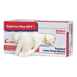 Cypress Plus PFT Latex Exam Glove, Large, Ivory