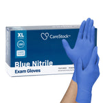CareStock Nitrile Exam Glove, Extra Large, Blue