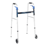 drive Aluminum Dual Release Folding Walker, 32 39 Inch Height
