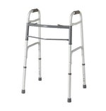Medline Two-Button Folding Walkers without Wheels, WALKER,2 BUTTON,FOLDING,ADJ.1INADULT
