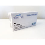 Total Dry Vinyl Powder-Free Exam Gloves, Medium