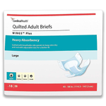 Wings PLUS Quilted Adult Briefs - Super Absorbency