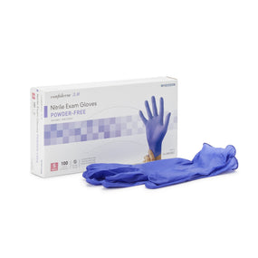 McKesson Confiderm 3.0 Nitrile Exam Glove, Small, Blue