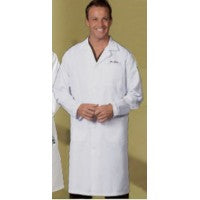 Fashion Seal 6499-46, Lab Coat Mens Knee White Sz 46 Ea