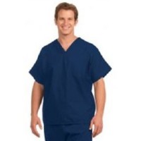 Fashion Seal 78765-XS, Scrub Shirt 3-Pocket V-Neck XS Navy Ea