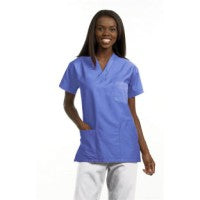 Fashion Seal 78762-XL, Shirt Scrub Unisex Ciel Blue X-Large Ea