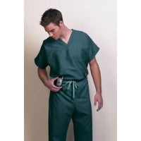 Fashion Seal 78734-XL, Scrub Top Unisex 1 Pkt V-Neck Drk Teal XL Ea