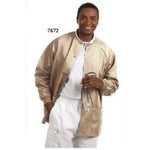 Fashion Seal 7672-M, Jacket Warm-Up Poly/Cttn Fashion Poplin Unisex Black Medium Ea