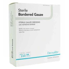 Dermarite Bordered Gauze Dressing with Adhesive Border, Sterile & Non-Sterile