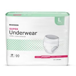 McKesson Super Pull On Incontinence Underwear, Adult, Unisex