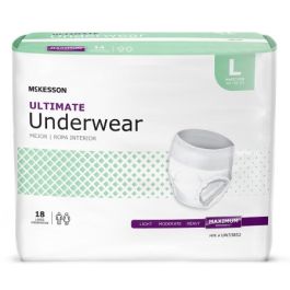 McKesson Ultimate Pull On Incontinence Underwear, Adult, Unisex