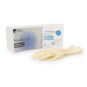 NitriDerm Nitrile Surgical Glove, Size 7.5, White
