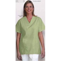 Fashion Seal 7329-M, Scrub Ladies V-Neck Navy Medium Ea
