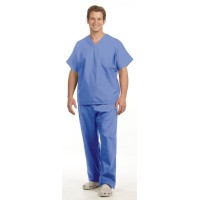 Fashion Seal 78803-M, Pants Scrub Unisex Ciel Blue Medium Ea