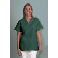 Fashion Seal 7327-M, Tunic Scrub V-Neck Lady Dk Grn Medium Ea