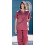 Fashion Seal 6789MEDIUM, Shirt Scrub Unisex Cranberry Medium Ea
