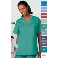Fashion Seal 6787EXSMALL, Shirt Scrub Unisex Pearl Gray X-Small Ea