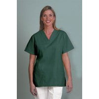 Fashion Seal 7327-L, Tunic Scrub V-Neck Lady Dk Grn Large Ea