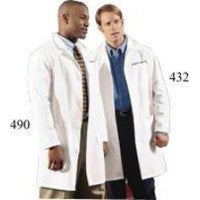 Fashion Seal 6480-44, Lab Coat Extra Long Men'S Wht Size 44 Ea