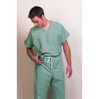 Fashion Seal 78750-XS, Scrub Top Unisex 1 Pkt V-Neck Sage XS Ea