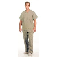 Fashion Seal 78748-XS, Scrub Top Unisex 1 Pkt V-Neck Tan XS Ea