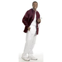 Fashion Seal 7691-S, Jacket Warm-Up Unisex 2 Pkt Burgundy S Ea