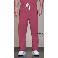 Fashion Seal 889-L, Scrub Pants Rever Draw String Cranberry Lg Ea