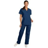 Fashion Seal 7090-M, Scrub Pant Petite Navy Medium Ea
