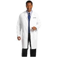 Fashion Seal 499-36, Lab Coat Staff Length Poly/Twill Mens White Size 36 Ea