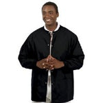 Fashion Seal 7673-S, Jacket Warm-Up Unisex 2 Pkt Black S Ea
