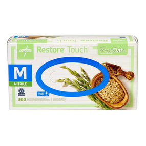 Restore Touch Nitrile Exam Glove, Green, Medium