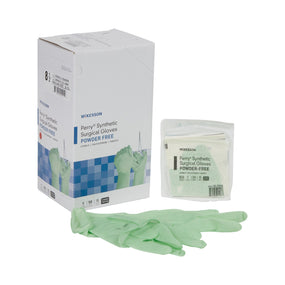 McKesson Perry Performance Plus Polyisoprene Surgical Glove, Size 8.5, Green