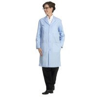 Fashion Seal 430-L, Lab Coat Knlgth Unsx Azure Large Ea