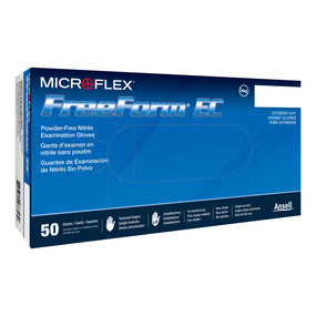 FreeForm EC Nitrile Extended Cuff Length Exam Glove, 2X-Large, Blue