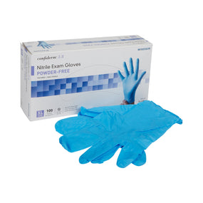 McKesson Confiderm 3.8 Nitrile Exam Glove, Extra Large, Blue