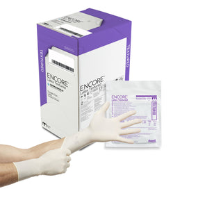 Encore Latex Textured Surgical Glove, Size 7, Ivory