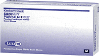 Safeskin Non-Sterile Powder-Free Purple Nitrile Exam Glove Medium