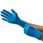 ESTEEM Stretch Nitrile Exam Gloves, Powder-Free, Medium, Blue, Non-Sterile - 4.7 MIL