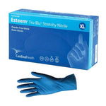 ESTEEM Stretch Nitrile Exam Gloves, Powder-Free, X-Large, Blue, Non-Sterile - 4.7 MIL