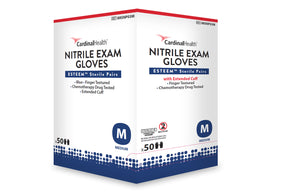 Cardinal Health Esteem Sterile (Pairs), Powder-Free, Nitrile Exam Gloves, X-Large - 50 pairs/box - REPLACES: 55N8833
