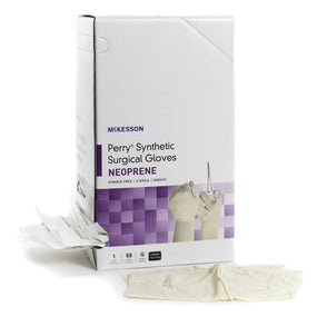 McKesson Perry Polychloroprene Surgical Glove, Size 9, Cream