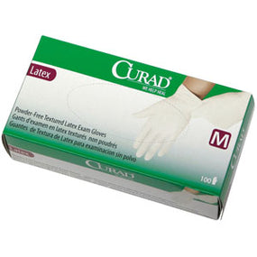 CURAD Non-Sterile Powder-Free Textured Latex Exam Glove Medium