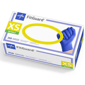 Blue Nitrile Powder Free Exam Glove, Size Extra Small