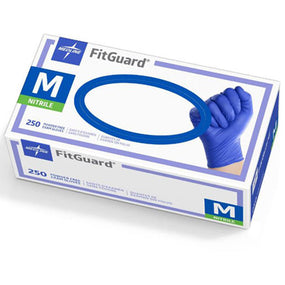 Blue Nitrile Powder Free Exam Glove, Size Medium